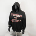 TOPSHOW Custom Applique Gradient Faded Hoodie Heavy Logo Oversized Acid Wash Embroidered Men's Zip up Hoodies