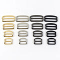 Meetee XP007 20-38mm Handbag Hardware Accessories Alloy Bag Strap Connective Buckle Rainbow Colored Adjustable Tri-glide Buckle