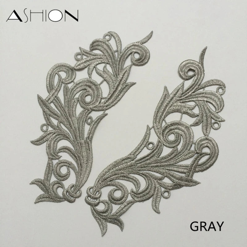 New Special Design Pair Patches for Stage Performance Garment Mirror Mofits for National Dress