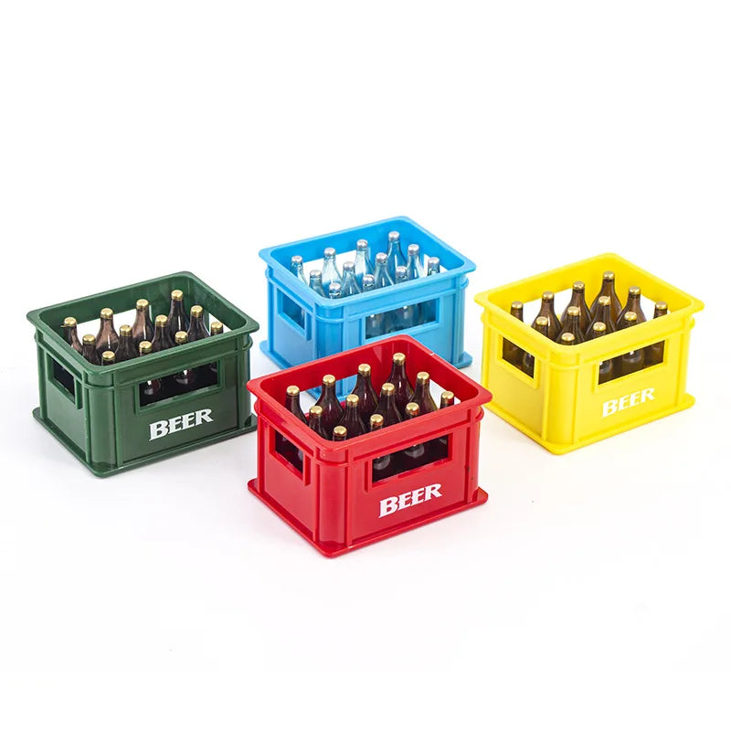 Cute Cartoon 3D Plastic Beer Box Shaped Beer Bottle Opener Creative Magnetic Fridge Magnet