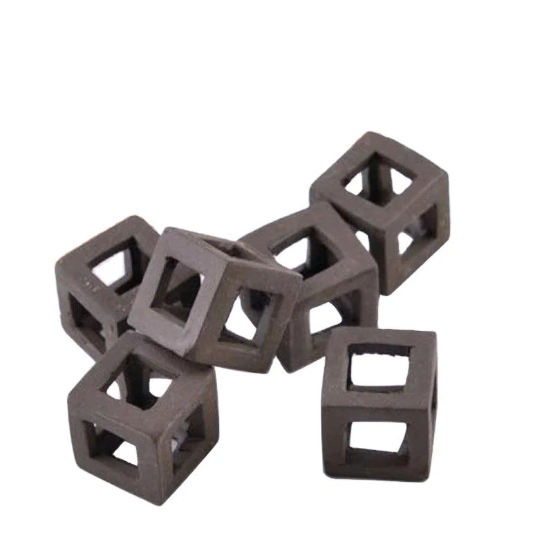 Hiding Cave Shrimp Cichlid Ceramic Stone Aquarium Ornament Fish Cube Frame Breeding Hiding Cave Shelter for Fish Incubator