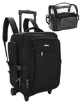 Extra Large Professional Rolling Train Case Waterproof Makeup Artist Trolley with Zipper Closure Cosmetics Travel Bag
