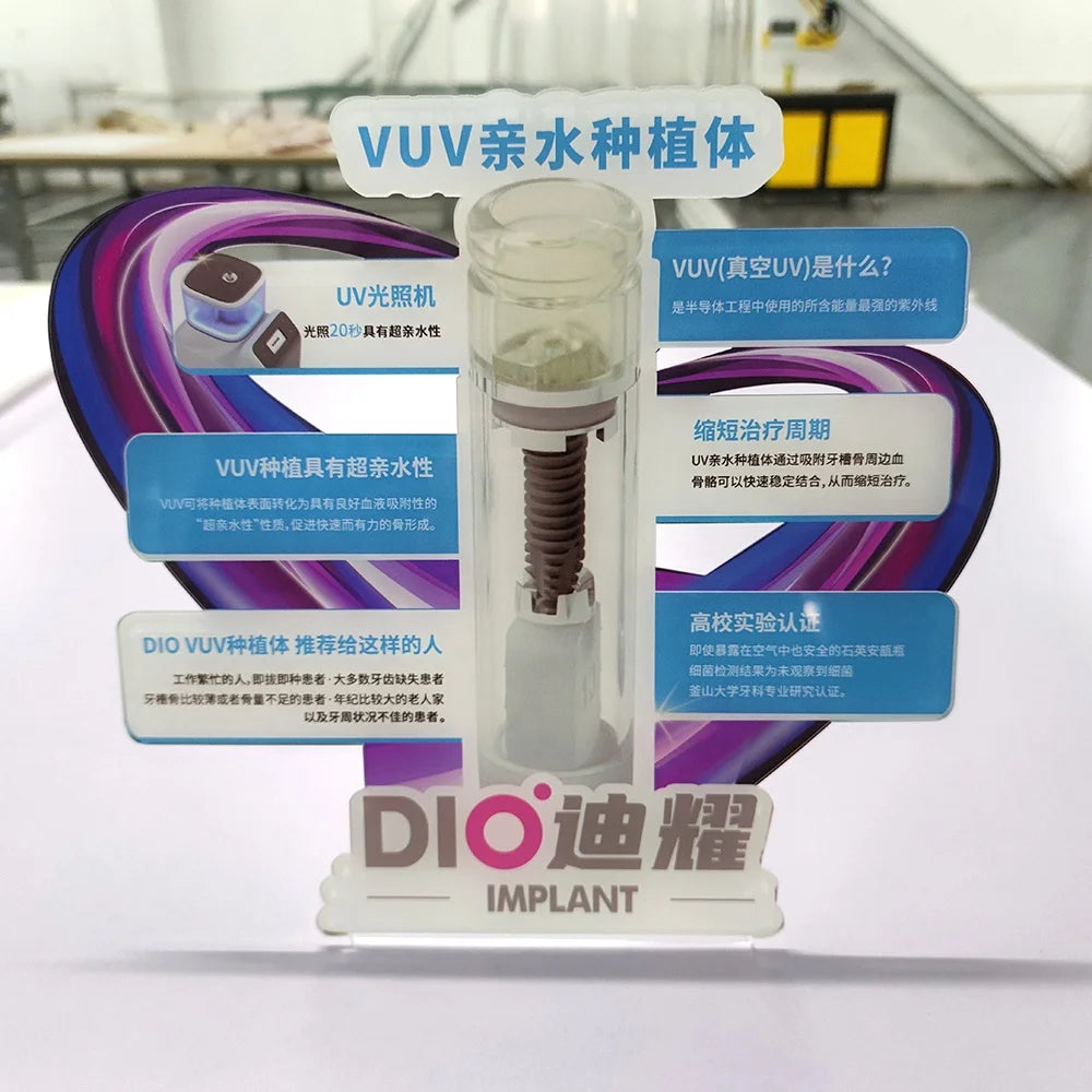 OEM Manufacture Custom UV Printing Acrylic Sign Printing Advertising Acrylic Standee
