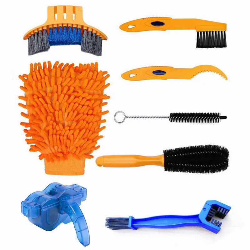 IRONDONKEY Multifunction Tools Bicycle Tools Cleaning Kit Includes Chain Washer Brush Tool Essential Bicycle Accessories