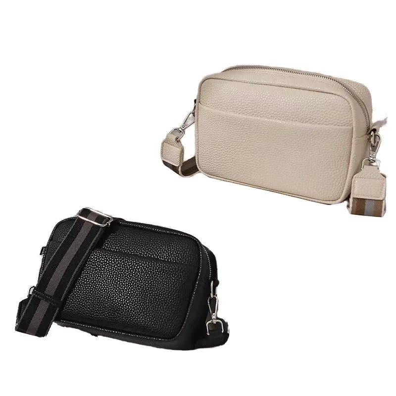 2024 New Trendy Solid Color Small Ladies Square Shoulder Bag PU Women Crossbody Bag With Guitar Strap