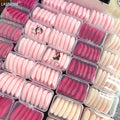 2024 New Cosmetic Sponge Puff Soft Cotton Heart Loose Powder Private Label Velvet Triangle Powder Puff for Makeup