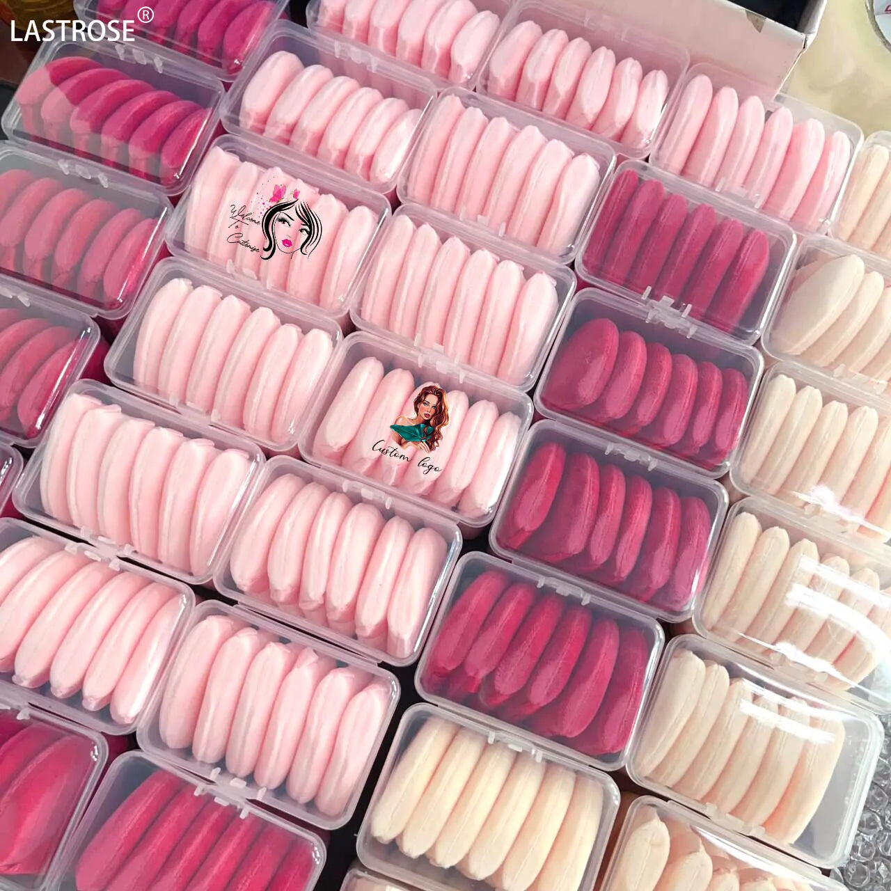 2024 New Cosmetic Sponge Puff Soft Cotton Heart Loose Powder Private Label Velvet Triangle Powder Puff for Makeup