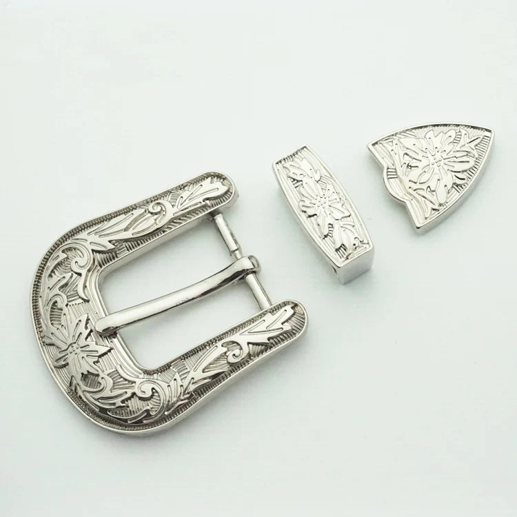 Factory Sale Various Widely Used Wholesale 27mm 3 Piece Western Belt Buckle Set