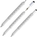 6-in-1 Multi-Function Metal Ballpoint Pen with Rule for Stylus and Screwdrivers All-in-One Convenient Tool
