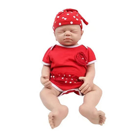 19 Inch Full Body Silicone Reborn Sleeping Baby Doll Lifelike