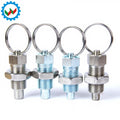 VEICH VCN217 Stock Type Inch Size 1/4" 3/8" Carbon Steel Pull Ring Hand Retractable Spring Loaded Plunger