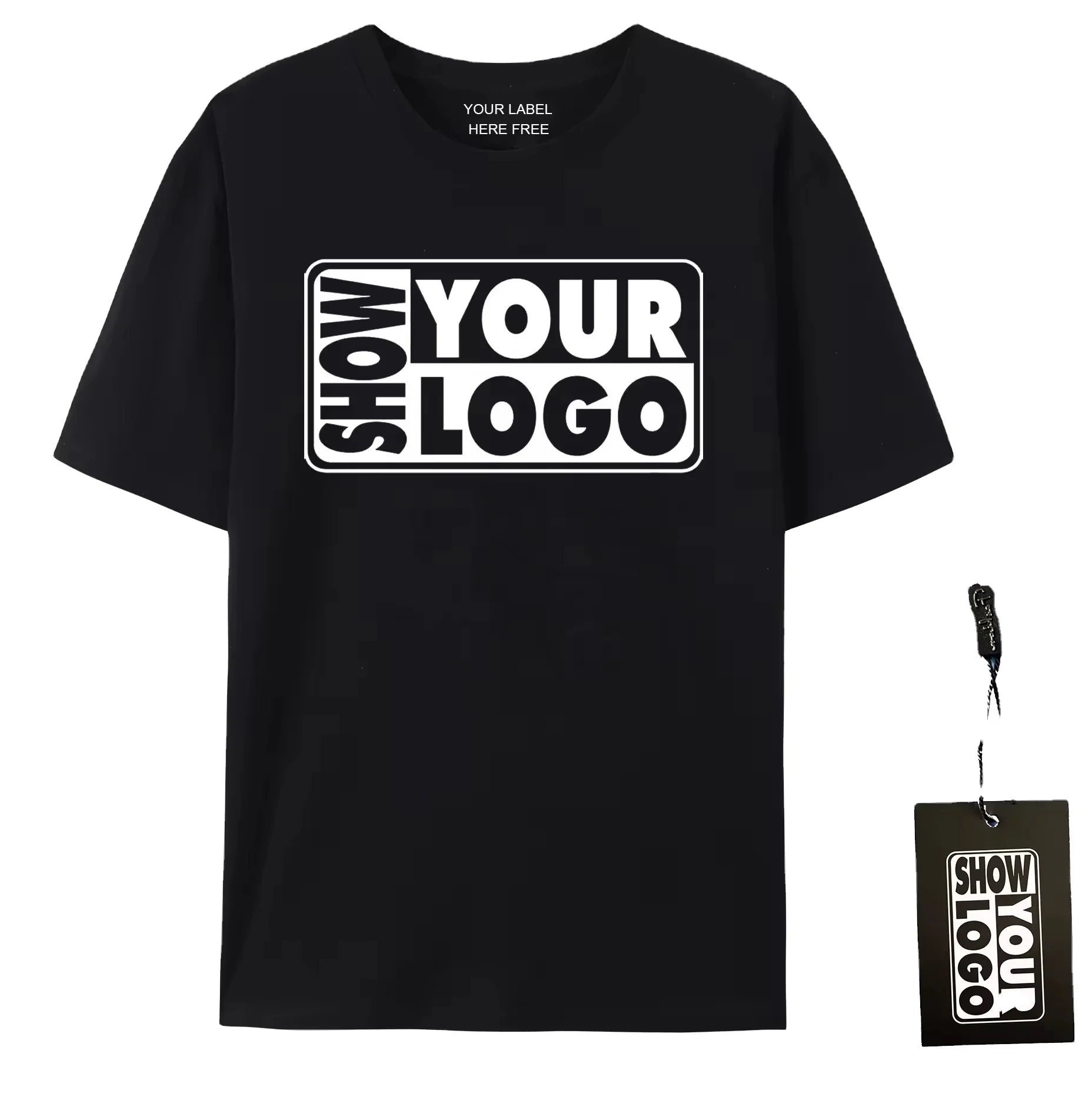 CB01-79000 190gsm Jersey 100% Cotton T-shirt Plain t Shirts with Customize logo Free Cards and Neck Labels Print Unisex t Shirts