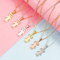 Wholesale Fashion Women Jewelry Couple Girlfriends Gifts Necklace Mirror Stainless Steel Boy Girl Melon Seed Buckle Necklace