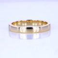 Customize Design Wedding Ring 9k 14k 18k Solid Gold Silver Plain Band Ring for Woman Man