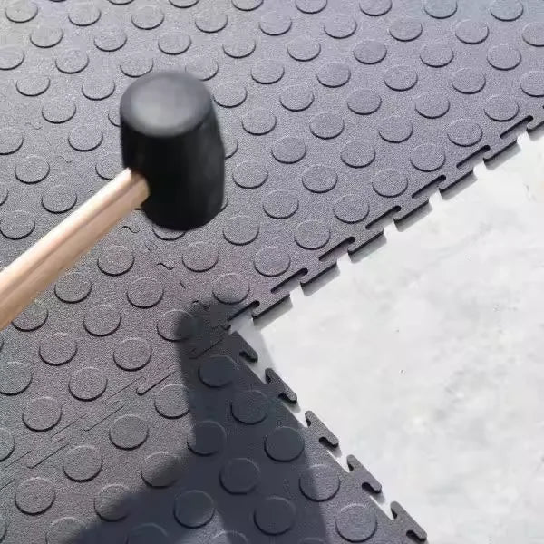 Free Flow Self-Draining PVC Modern Interlocking Garage Floor Decking Tiles for Indoor Auto Detailing Eco-friendly & Waterproof