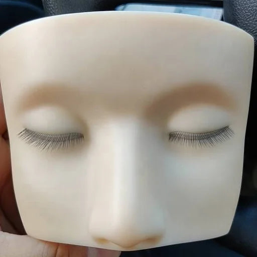Custom Eyelash Extension Dolly Doll Newest Flat Multi-layerd Realistic Mannequin Head With 3 Layer Lashes