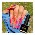 Natural Resin Gel Custom 1Kg Makaron Blooming Gel Nail Polish Soak Off Uv Led Blossom Gel Polish for for Spreading Effect