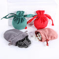 Custom Velvet Gift Bags Belts Packaging Custom Logo Jewelry Bags Wedding Drawstring Pouches Luxe Cute Disposable 100 Pcs