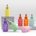 Private Labels Empty 1oz Colored Serum Glass Dropper Bottle With Lid