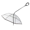 Pet Umbrella with Adjustable Leash Rain/Snow Walking Doggy Umbrella C-Shape Handle Angle Adjustable for Small Dogs