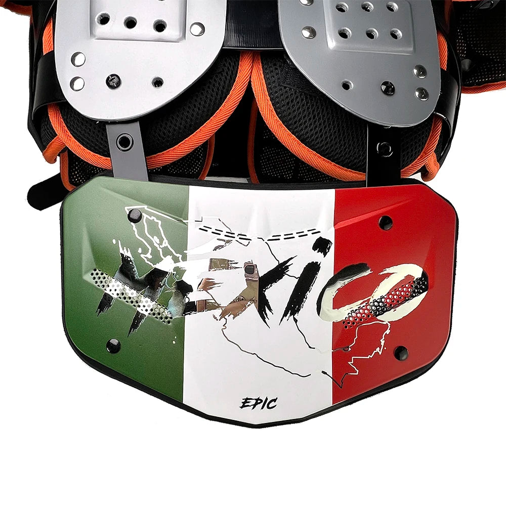 Custom Design Cheap Football Back Plates with Vents Adults Back Flaps Low Back PadsYouth and Adult