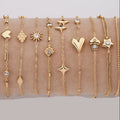 European American Luxury Style High-End Zircon Gold-Plated Adjustable Bracelet Popular Fashion Cross-Border Charm Bracelet