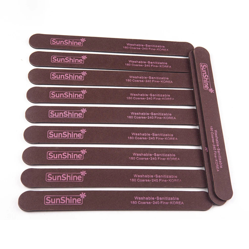180/240 Grit Nail Files Professional Custom Logo Nail Files and Buffers Emery Board Nail Files 180/240