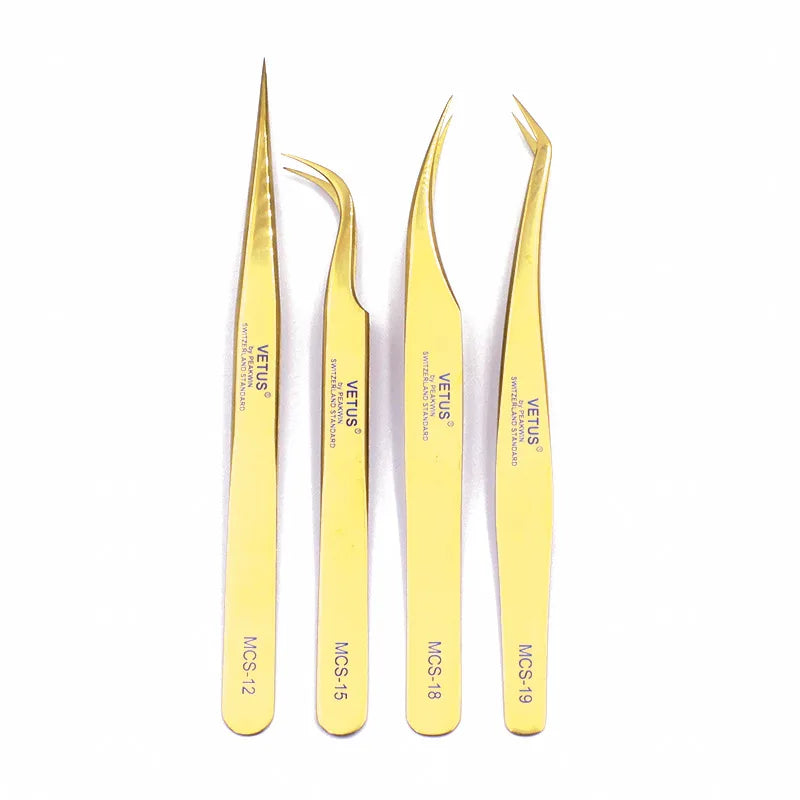Luxury Best Selling Create Your Own Brand Logo Mega Volume Vetus Tweezers With Different Colors