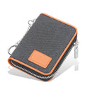 Customized New Design Short Wallet Popular Small Money Clips Zipper Wholesale Card Holder Fabric Canvas