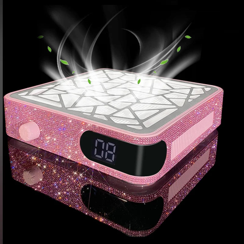Colorful New Trending 48W High Power Desktop Nail Dust Collector Strong ABS Pedicure Dust Vacuum for Nails Cleaner MegaBDM
