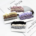 MIO New Style Leopard Pattern Hair Scrunchies Set Shining Matte Fabric Hair Accessories Wholesale Hair Bands