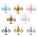 European Baking Candle Stand Romantic Atmosphere Rich Gold Silver Thread Happy Birthday Candle with Base Base