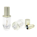 Stock Skin Care Lotion Bottle Packaging Manufacturers Triangle Empty Transparent Essence Container with Pump