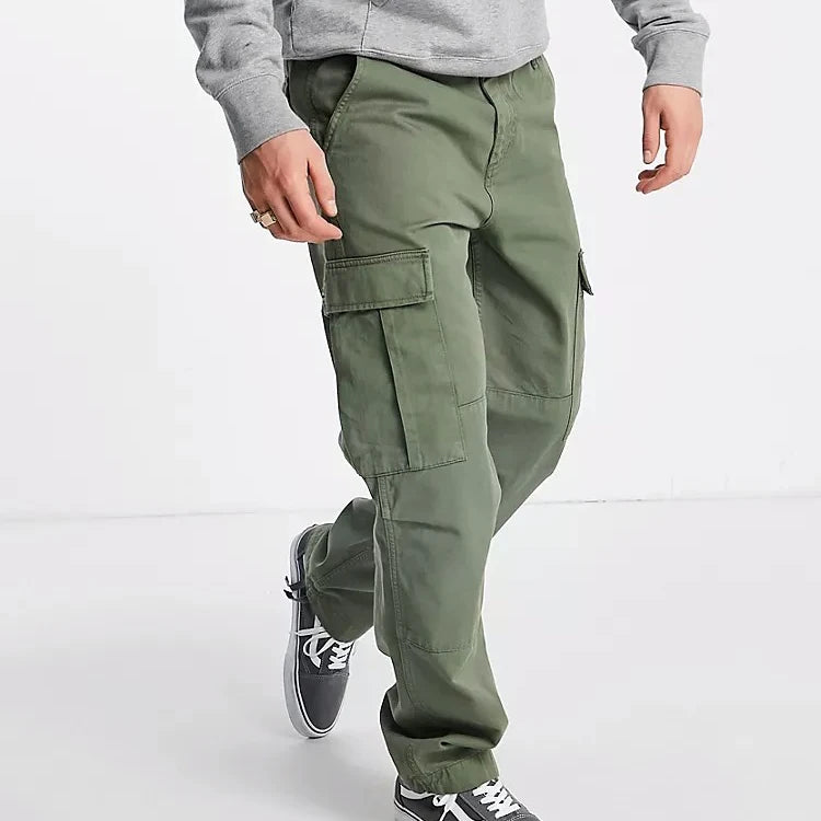 Custom Multi Pocket Cargo Pants for Men Casual Streetwear Oversize Cargo Pants