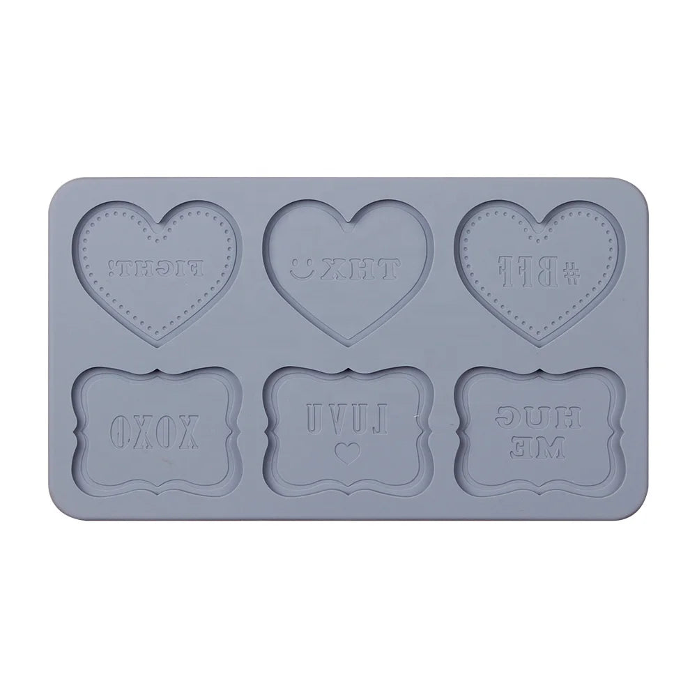 Silicone Eco-Friendly Heart Shape Chocolate Mold for Chocolate and Candy 24.2x14x0.57cm MegaBDM