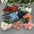 Manufacturer Artificial Flowers 7 Head Rose Bunch Wholesale