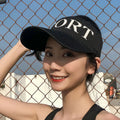 Women Ladies Summer Empty Top Beach Cap Solid Color Knitted Hat Large Wide Brim UV Protection Breathable Sun Visor Hat