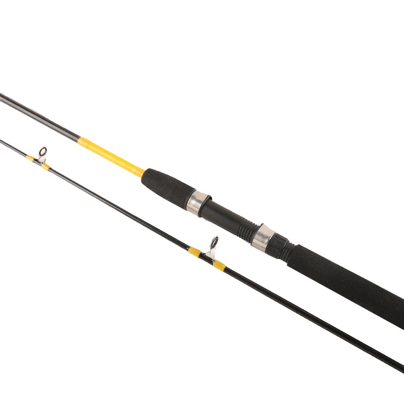 Chinese-Made 2 Section Solid Luya Fishing Rod Offshore Saltwater Spool Set and EVA Handle Glass Material for Ice Fishing