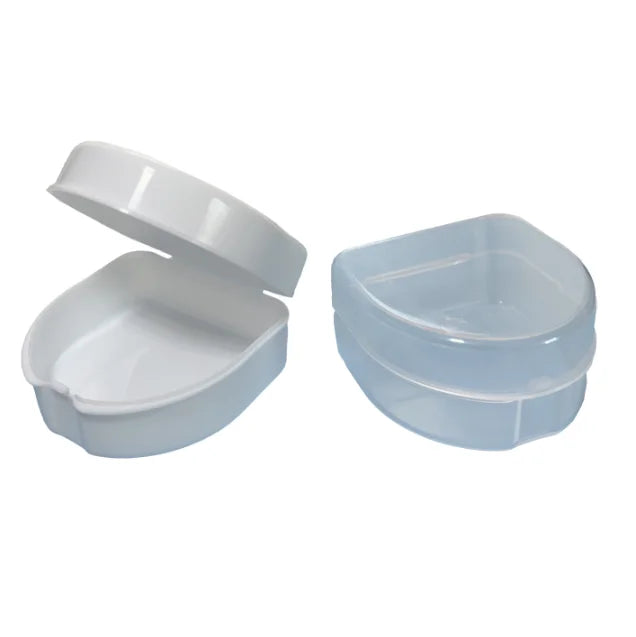 Custom Logo Transparent Orthodontic Retainer Bite Guard Case Aligner Box Denture Case