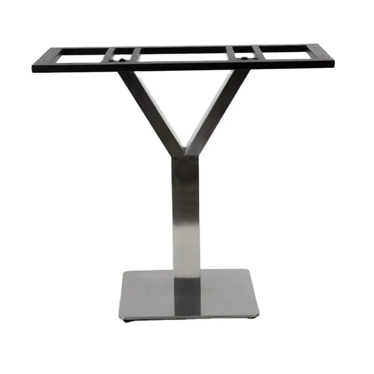 WEKIS Hot Sale Furniture Chrome Black Metal Stone Pedestal Coffee Table Base Modern Coffee Table Bases for Glass Tops