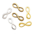 3 Colour Antique Bronze Infinity Pendant Alloy DIY Fashion Charm Bracelet Necklace Jewelry Accessories B146