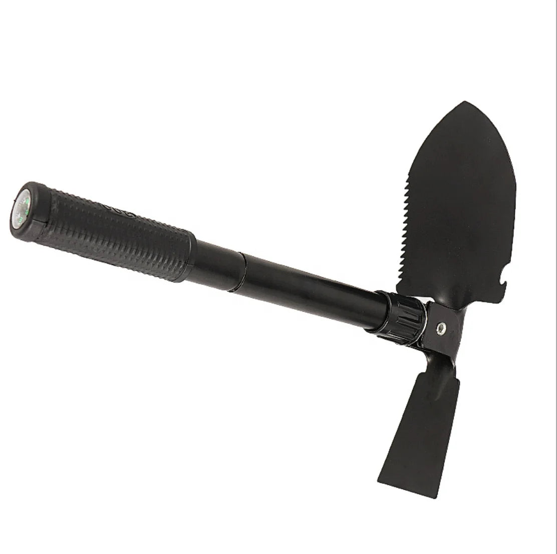 All-In-One Multi-Use Shovel with Built-In Compass for Outdoor Adventures Travel Survival Needs