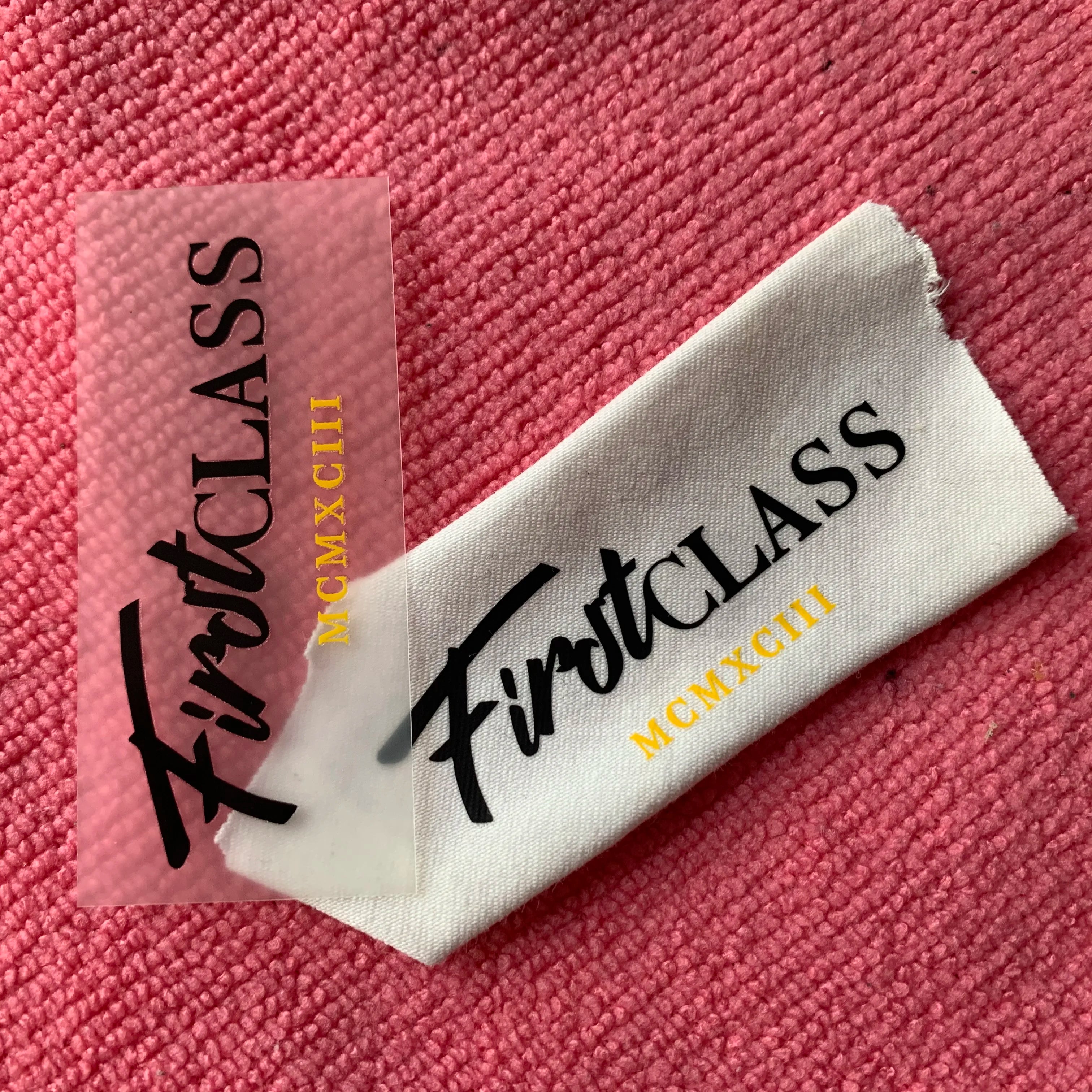 Brand logo Customized Heat Transfer Labelfree Sample Swimwear Heat Press Transfer Sticker