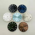 28.5mm Watch Dial with Blue Luminous Calendar Window Fit NH35 Automatic Movement Watch Accessories Parts