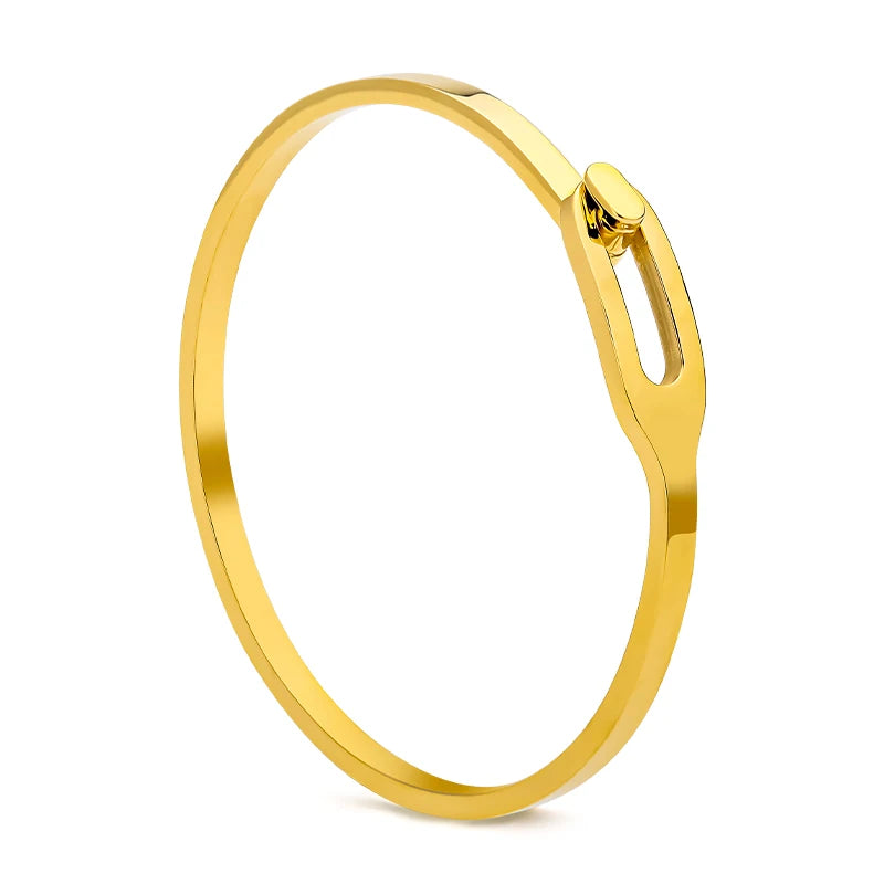 Women's Minimalist Cutout Cuff Bracelets Bangles with Hook Number Wedding & Party Fashion Jewelry-OEM ODM