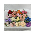 China Manufacture 5-head Thailand Queen Rose  Ground Cloth Artificial Flower Rose