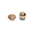 ISO9001 Zinc Alloy Electroplate Rose Gold Perfume Cap Lid Permanent Color Smooth Finish