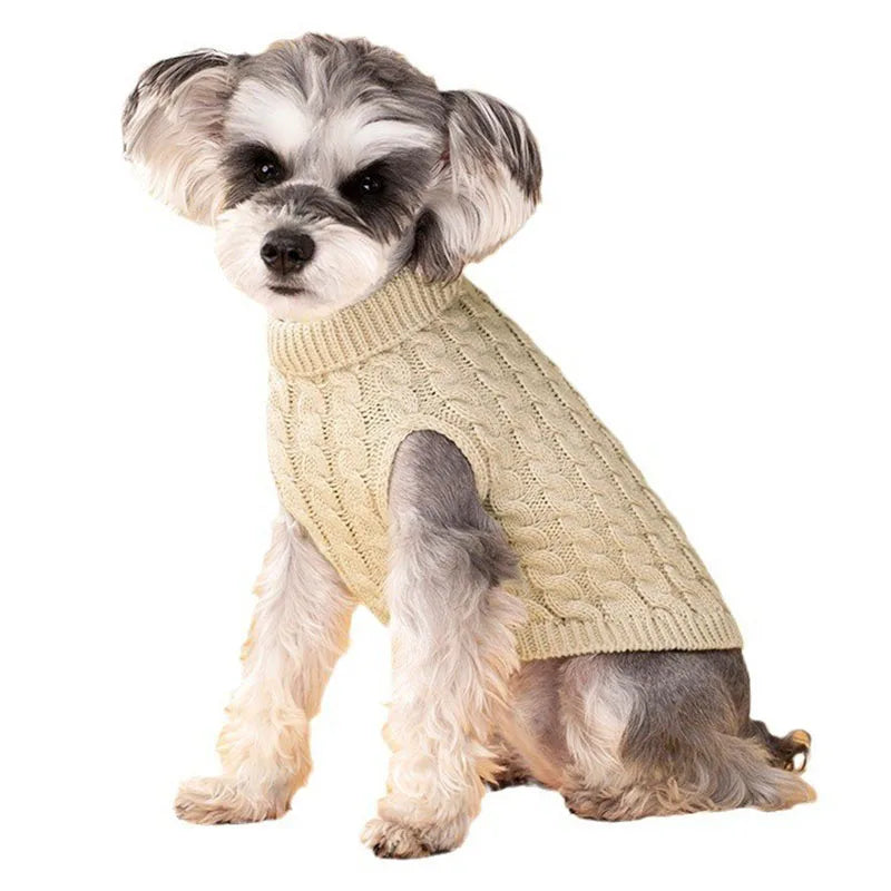 2025 Custom Small Hand Knitted Cat Pet Dog Jumpers for Dogs