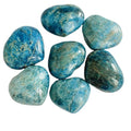 Wholesale natural crystal carving heart blue apatite heart healing for gift