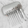 Wholesale Custom Logo Vegan Makeup Brush Sets Wood Handle Professional Foundation Makeup Brushes Tool 8pcs Brush Set